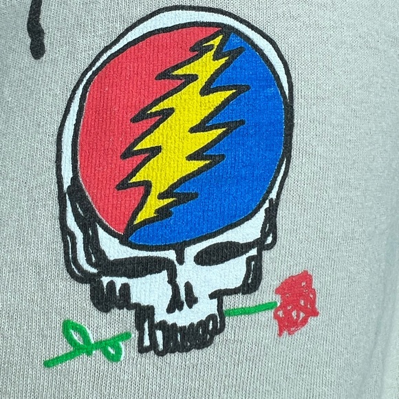 THE GRATEFUL DEAD' SM .Beige Shirt Steal Your Face - Picture 1 of 5